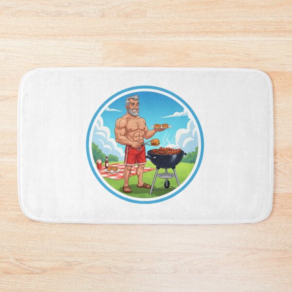 Item preview, Strong Gym Dad barbecue grill designed and sold by muscledaddies.