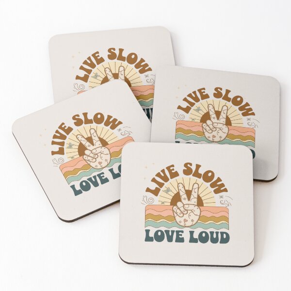 Item preview, Live Slow, Love Loud – Hippie quote designed and sold by FrenchTouch77.