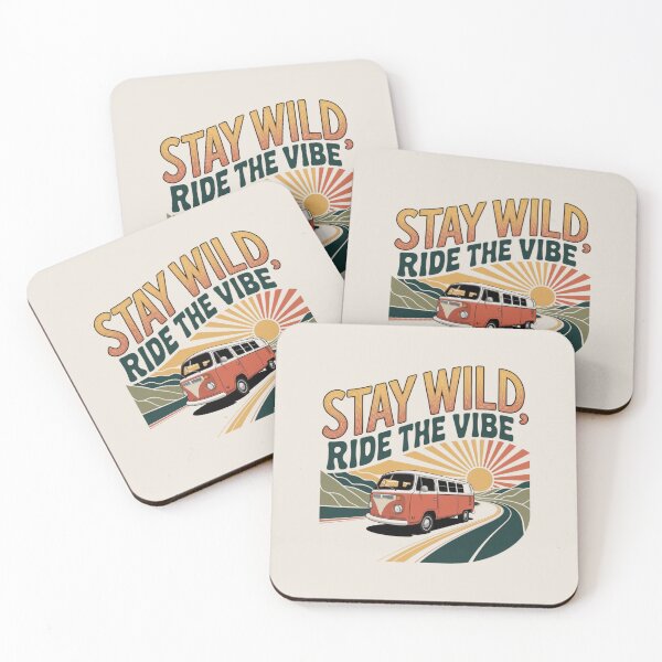 Item preview, Stay Wild, Ride the Vibe – Inspirational Quote designed and sold by FrenchTouch77.