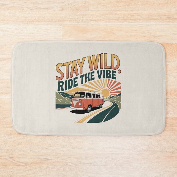 Item preview, Stay Wild, Ride the Vibe – Inspirational Quote designed and sold by FrenchTouch77.