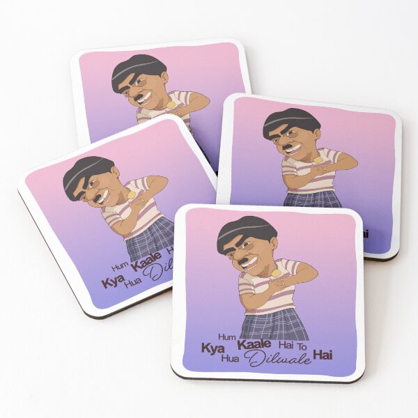 Item preview, Hum Kaale Hai Toh Kya Hua Dilwale Hai – Bollywood Caricature Art designed and sold by Inspired~Souls.