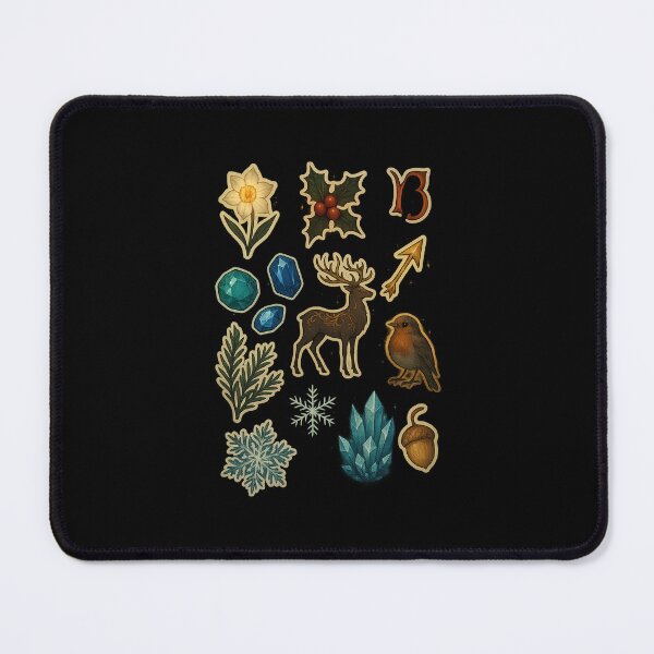 Item preview, December Dark Fantasy Sticker Set designed and sold by BrushAndBreathe.