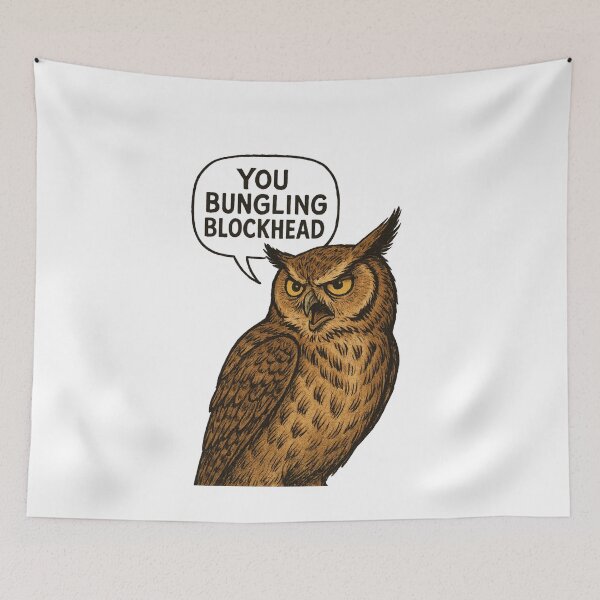 Item preview, Sword in the Stone Archimedes Owl Shirt – You Bungling Blockhead designed and sold by Zippitydodads.