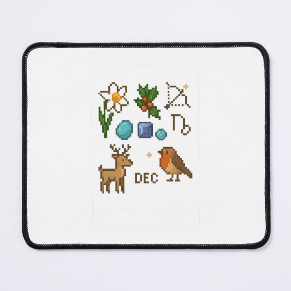 Item preview, December Retro Pixel Sticker Set designed and sold by BrushAndBreathe.
