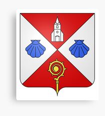 French France Coat of Arms 15262 Blason de la ville de Kappelkinger Moselle Canvas Print