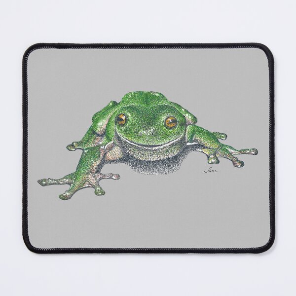 Item preview, Australian Green Tree Frog - Pointillism designed and sold by Sam Morton - Heart Art.