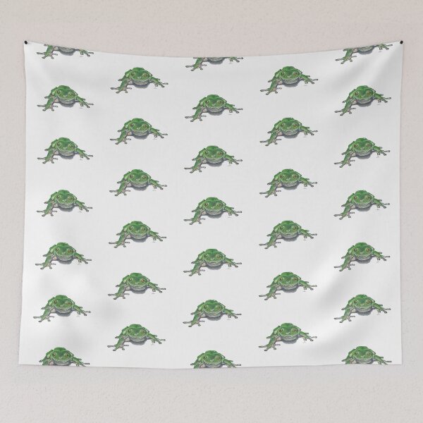 Item preview, Australian Green Tree Frog - Pointillism designed and sold by Sam Morton - Heart Art.