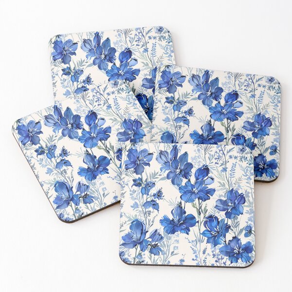 Item preview, Blue Floral Pattern designed and sold by CoolPixels.