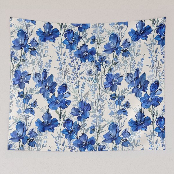 Item preview, Blue Floral Pattern designed and sold by CoolPixels.