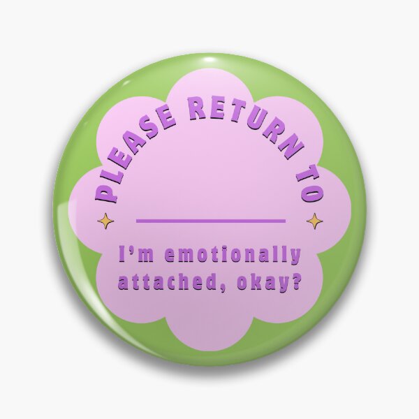 Item preview, Please Return To – Funny Emotionally Attached Sticker | Purple & Green Flower Design designed and sold by J00BA.