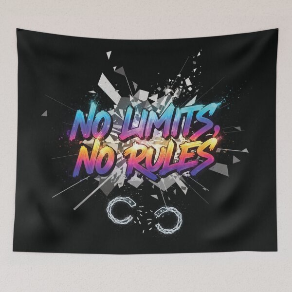 Item preview, "No Limits, No Rules" - Dynamic Freedom Art designed and sold by thitimajarunrat.