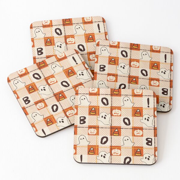 Item preview, Halloween boo plaid  designed and sold by mitalim.