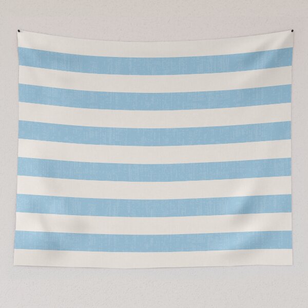 Item preview, Wide stripes 05, white and blue designed and sold by Slanapotam.