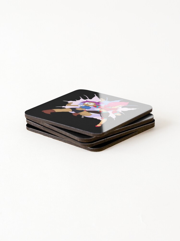 Thumbnail 4 of 5, Coasters (Set of 4), Back In Red Action  designed and sold by RuthKovach.
