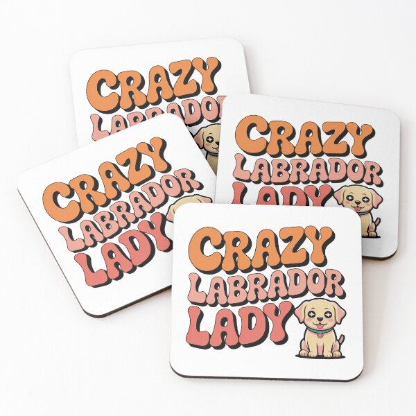 Item preview, Crazy Labrador Retriever Lady designed and sold by graphic-genie.