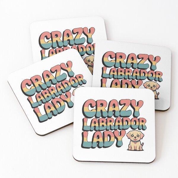 Item preview, Crazy Labrador Retriever Lady designed and sold by graphic-genie.
