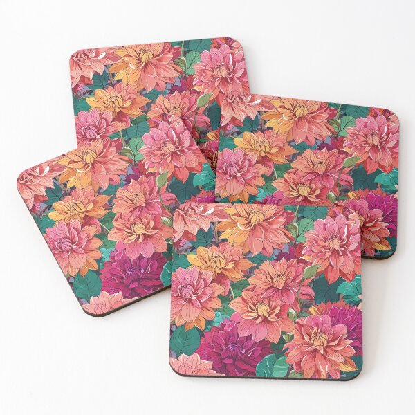 Item preview, Mixed Dahlias designed and sold by CoolPixels.