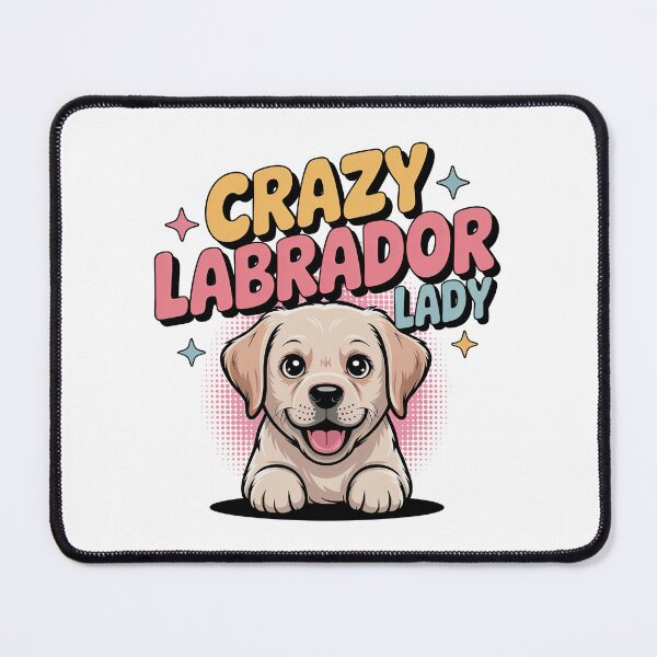 Item preview, Crazy Labrador Retriever Lady designed and sold by graphic-genie.