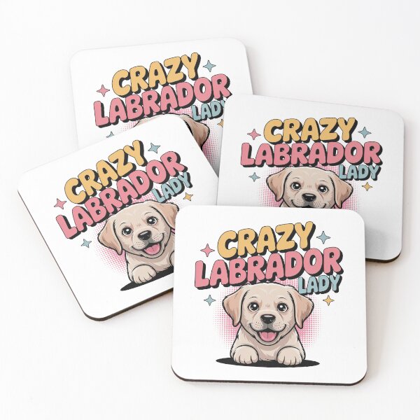 Item preview, Crazy Labrador Retriever Lady designed and sold by graphic-genie.