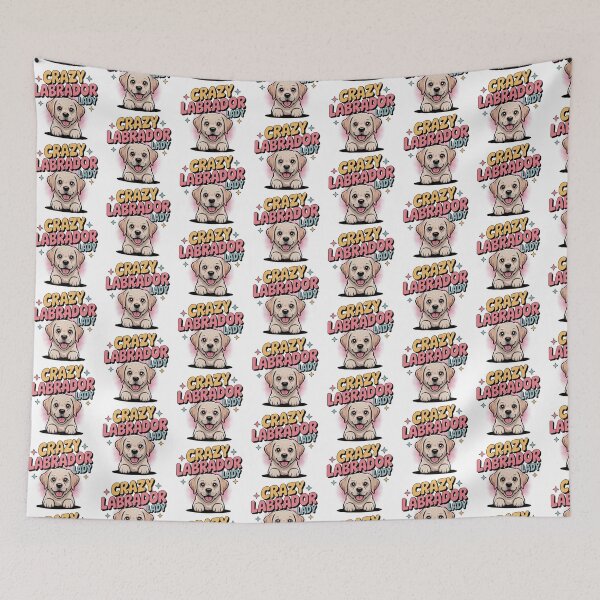 Item preview, Crazy Labrador Retriever Lady designed and sold by graphic-genie.
