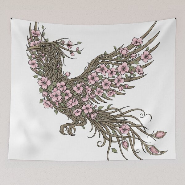 Item preview, Floral Phoenix: A Renewal in Bloom designed and sold by thitimajarunrat.