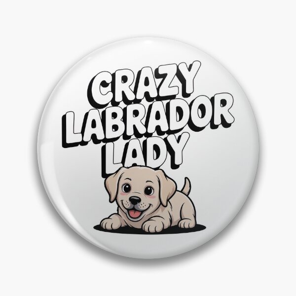 Item preview, Crazy Labrador Retriever Lady designed and sold by graphic-genie.