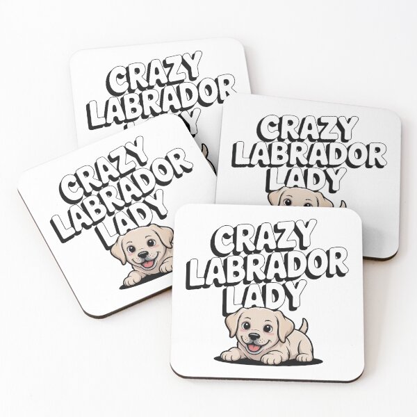 Item preview, Crazy Labrador Retriever Lady designed and sold by graphic-genie.