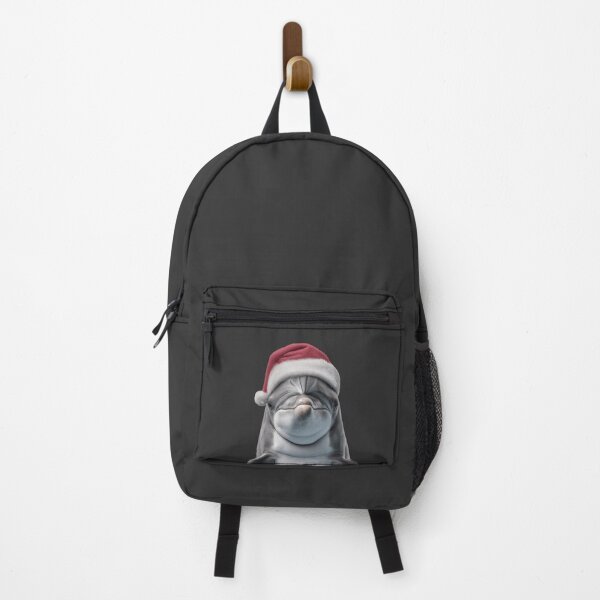 Item preview, Dolphin with Christmas Hat – Festive Dolphin Xmas Design designed and sold by LazyOwlStore.