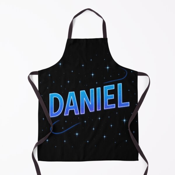 Item preview, Daniel Neon Galaxy Name Design – Cosmic Blue & Purple Glow Typography with Stars for Stickers, Apparel & Gifts designed and sold by DailyVibesCo.