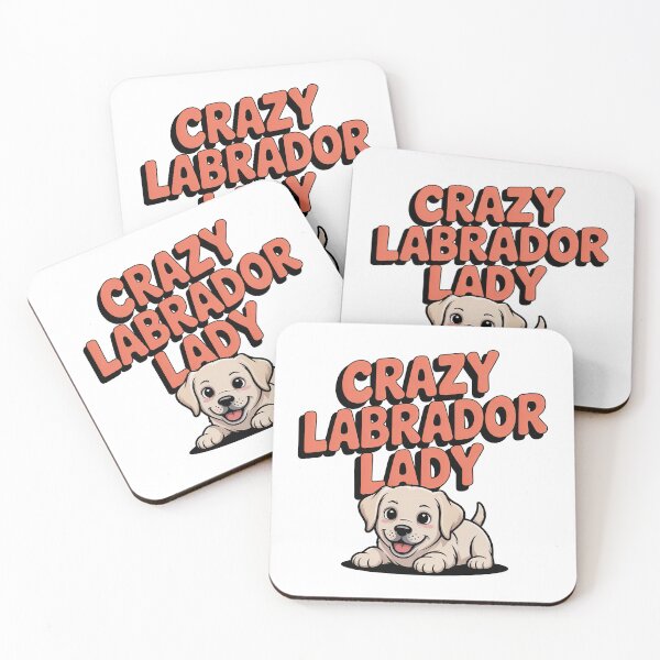 Item preview, Crazy Labrador Retriever Lady designed and sold by graphic-genie.