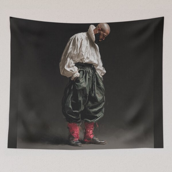 Item preview, Caravaggio Style Street Portrait – Baroque Chiaroscuro Meets Modern Fashion Art designed and sold by ChibiKolossus.