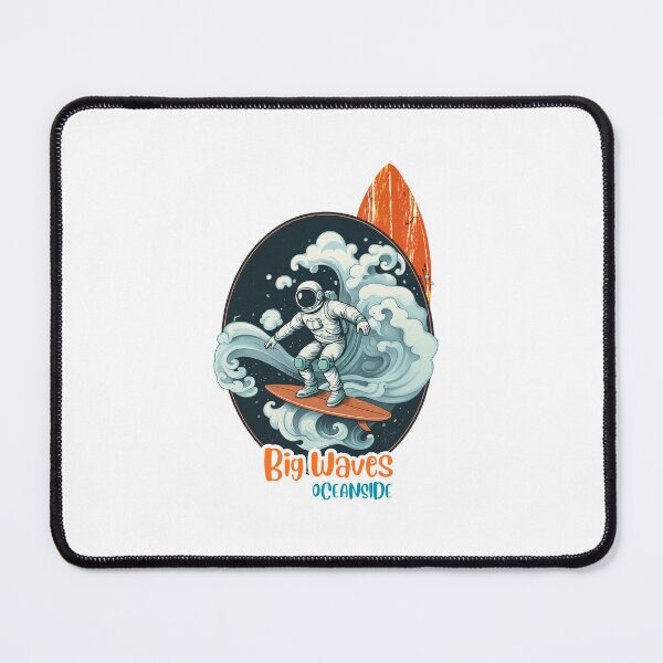Item preview, Surfing Astronaut Riding Big Waves designed and sold by Orange Tropics.