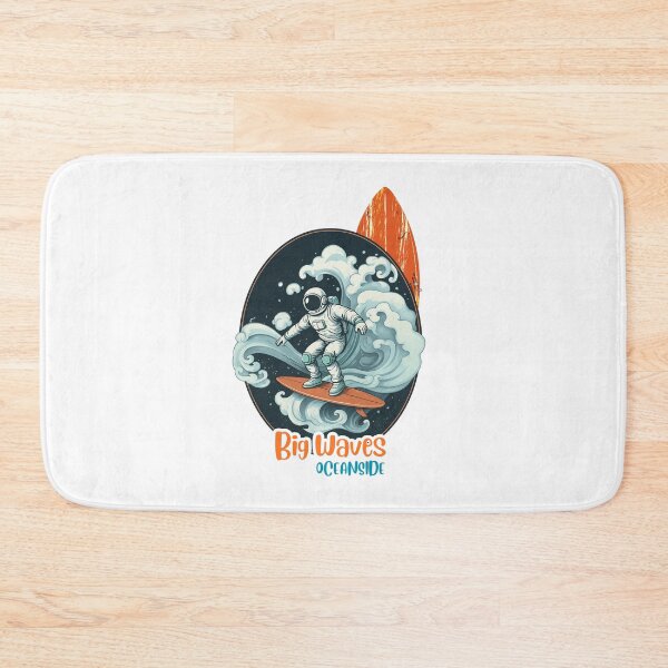 Item preview, Surfing Astronaut Riding Big Waves designed and sold by Orange Tropics.