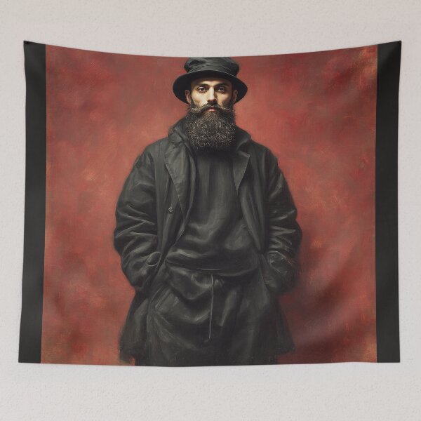 Item preview, Caravaggio Style Street Portrait – Baroque Chiaroscuro Meets Modern Fashion Art designed and sold by ChibiKolossus.