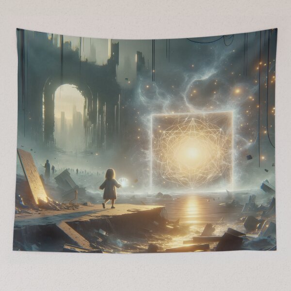 Item preview, Portal of Hope – Surreal Fantasy Portal Digital Art designed and sold by Boyara Creative Store .
