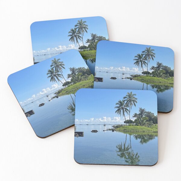Item preview, Palm Trees Reflected in Still Water" designed and sold by TrisaThyme.