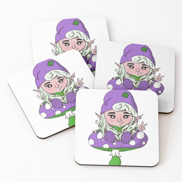 Item preview, Genderqueer Femme Gnome on a Mushroom designed and sold by GnomeyArt.