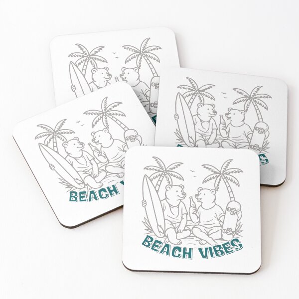 Item preview, Beach Vibes Bear Friends designed and sold by Orange Tropics.