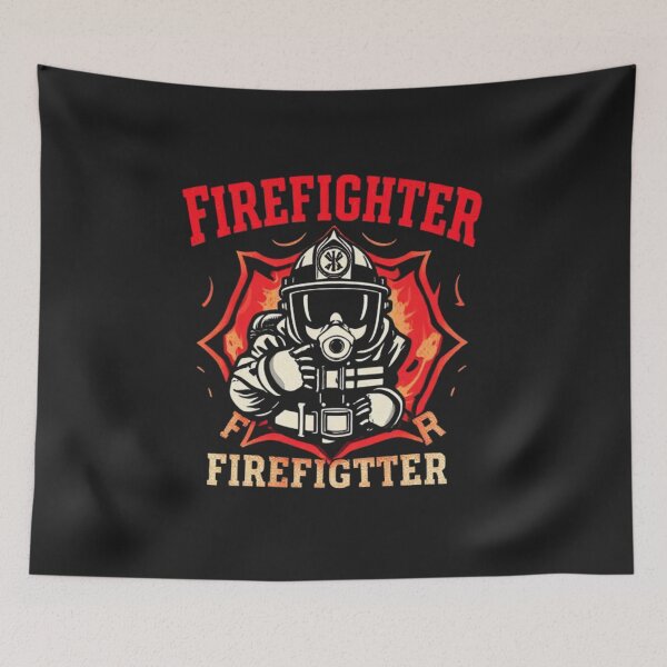 Item preview, Firefighter retro font classic tshirt designed and sold by anandsiva2703.