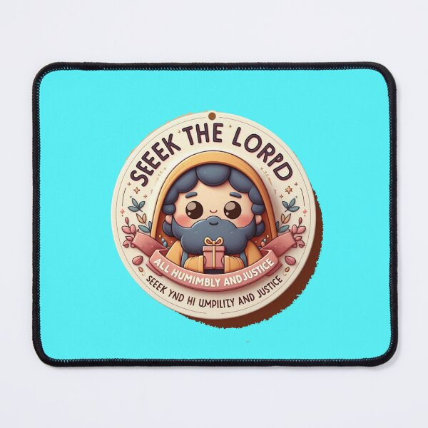 Item preview,  Zephaniah 2:3 Bible Verse Label – Seek the Lord with Humility and Justice, designed and sold by PaintMeWorld.