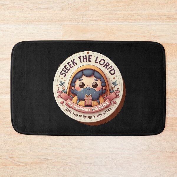 Item preview,  Zephaniah 2:3 Bible Verse Label – Seek the Lord with Humility and Justice, designed and sold by PaintMeWorld.
