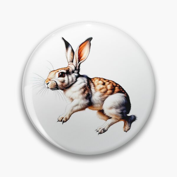Item preview, Dynamic Leaping Wild Rabbit: Detailed Animal Illustration designed and sold by LanaGustavsson.