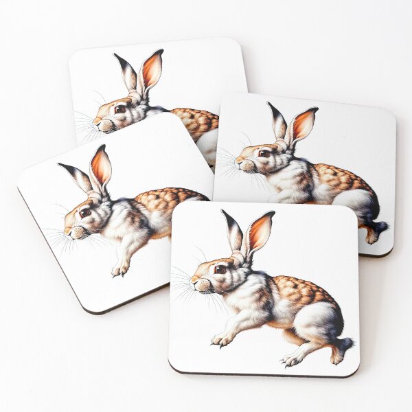 Item preview, Dynamic Leaping Wild Rabbit: Detailed Animal Illustration designed and sold by LanaGustavsson.