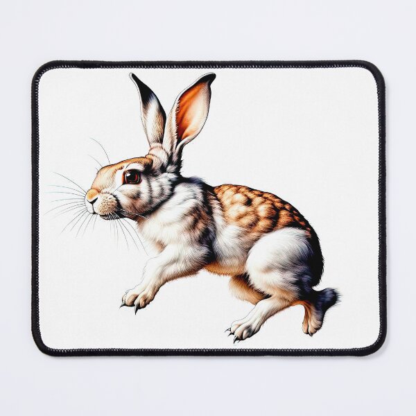 Item preview, Dynamic Leaping Wild Rabbit: Detailed Animal Illustration designed and sold by LanaGustavsson.