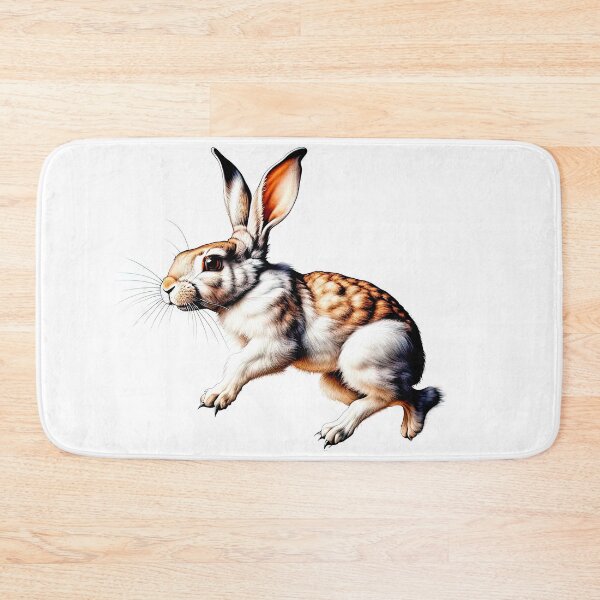 Item preview, Dynamic Leaping Wild Rabbit: Detailed Animal Illustration designed and sold by LanaGustavsson.