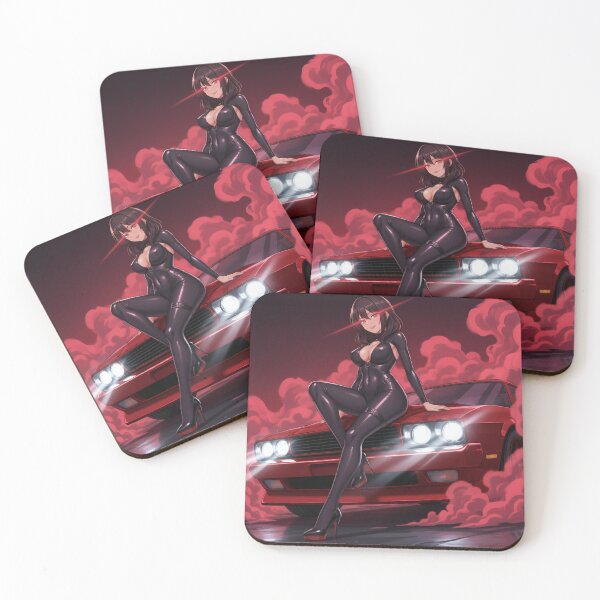 Item preview, Waifu on Muscle Car – Sensual Anime Art designed and sold by GerwantSHOP.
