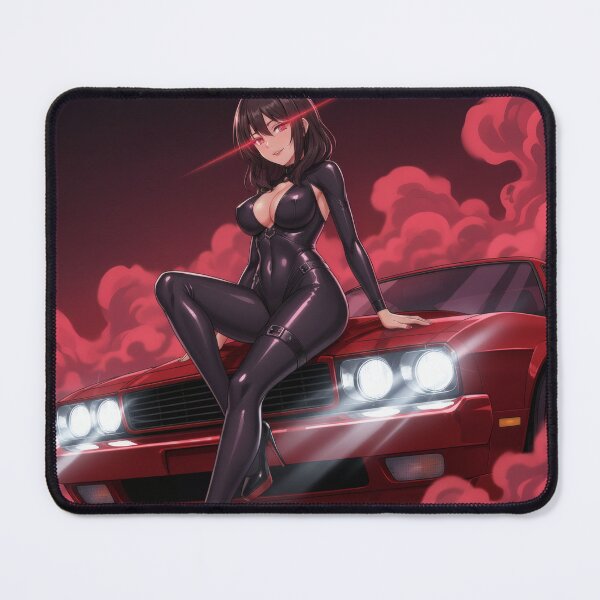 Item preview, Waifu on Muscle Car – Sensual Anime Art designed and sold by GerwantSHOP.