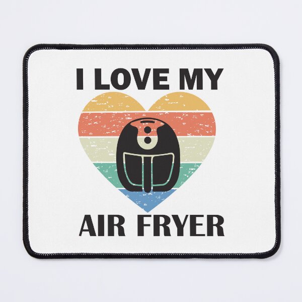 Item preview, I Love My Air Fryer – Cute Striped Heart Air Fryer Design designed and sold by EmeraldeaArt.