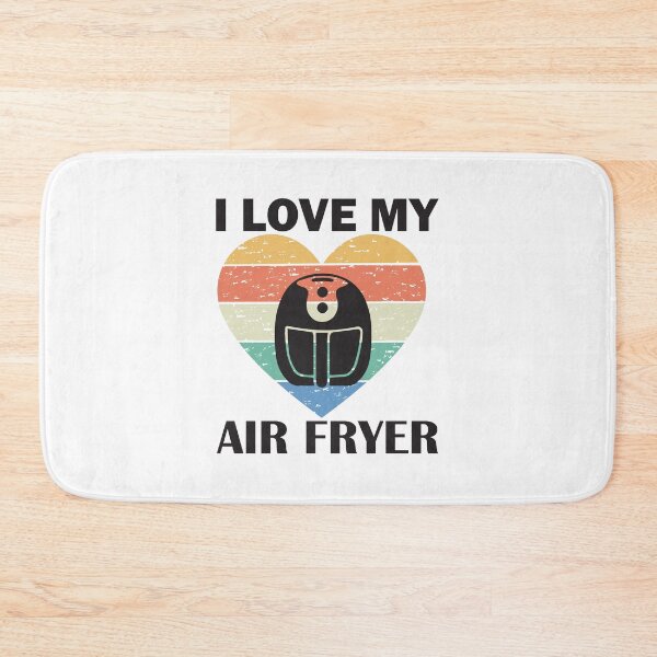 Item preview, I Love My Air Fryer – Cute Striped Heart Air Fryer Design designed and sold by EmeraldeaArt.