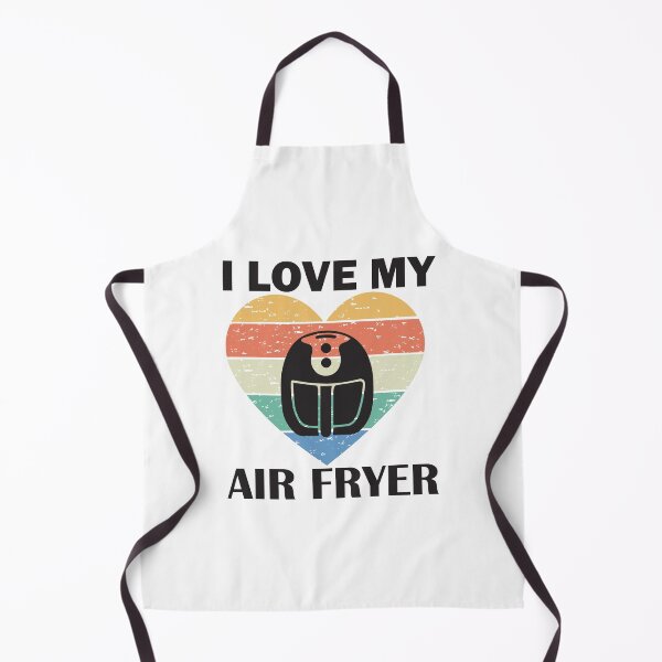 Item preview, I Love My Air Fryer – Cute Striped Heart Air Fryer Design designed and sold by EmeraldeaArt.